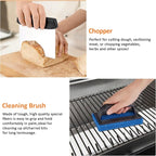 8PCS Whaleme Stainless Steel Spatula Set, Metal Spatula Set for Blackstone, Griddle Scraper/Hamburger Turner/Metal Grill BBQ Enlarged Spatulas Set with Carry Bag Outdoor BBQ & Teppanyaki and Camping