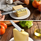 Butter Spreader Knife for Cold Butter above 20℉, Butter Slicer, Butter Curler, Butter Grater, Butter Blade (1 knife)