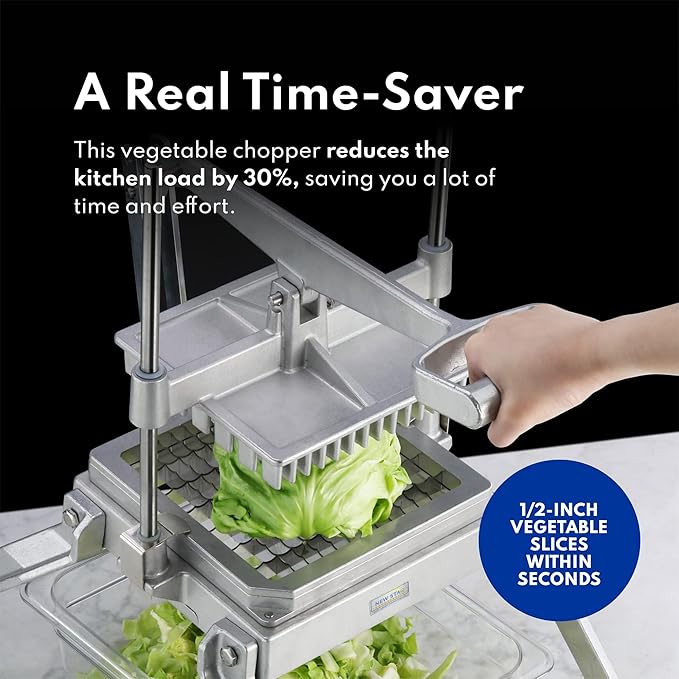 New Star Foodservice 1029055 Extra Heavy Duty Aluminum Frame Vegetable Slicer Lettuce Cutter