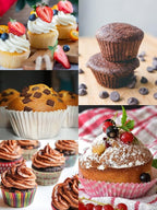 Muffin Cupcake Pan - Nonstick 12-Cup Tin for Baking Cheesecake, Toast Oven Supplies, Non-Stick Tray