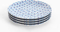 TervisHome Melamine Dinner Plates - Set of 4 | MediterraBlue Collection | Durable Stoneware-like Quality, Dishwasher Safe, Perfect for Indoor and Outdoor Use