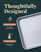 Caraway 9” Square Pan Duo - Non-Stick Ceramic Coating - Free From Forever Chemicals - Cake Pan Perfect for Brownies, Lemon Bars, & More - Sage
