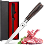 imarku Boning Knife, German High Carbon Stainless Steel Professional Grade Boning Fillet Knife, 6-Inch Deboning Knife, Pakkawood Handle for Meat and Poultry, Gifts for Men and Women