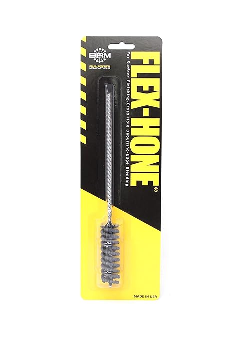 Brush Research BC14M32 FLEX-HONE®, 0.551" (14mm) Diameter, 320 Grit, Silicon Carbide, For Mild Steel, Stainless Steel, Cast Iron and Softer Ferrous Materials
