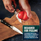 Cutluxe Paring Knife Set – 4" Fruit and 3" Peeling Knives – Small Knife with Razor Sharp Blade – High Carbon German Steel, Full Tang & Ergonomic Handle Design – Artisan Series