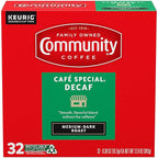 Community Coffee Café Special Decaf, Medium-Dark Roast, Single-Serve Keurig K-Cup Pods, 32 Count (Pack of 1)