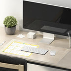 Clear Table Cover Protector - 16 x 48 Inch, 1.5mm Thick Plastic, Vinyl Table Mat for Desks