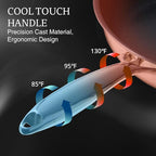 KITEXPERT Non Stick Frying Pans with Lid, 8" Titanium Ceramic Pan Nonstick Stainless Steel Skillet, PFAS PFOA & PTFE Free, Quick-Cool Handle, Dishwasher & Oven Safe, Compatible with All Cooktops