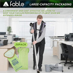 20 Pack 107313 Backpack Vacuum Bags Compatible with ProTeam 10 QT Backpack Vacuum Cleaner，Replace #107313 Open Triangular Collar