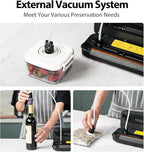 Vacuum Sealer Machine, with Starter Kit and 2-Year Warranty, Beelicious Automatic Air Sealing for Food Storage, Build-in Cutter, Moist Mode, EXT-VAC