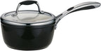 Tramontina Gourmet Ceramica Deluxe Sauce Pan with Lid, Non Stick Ceramic Interior, 1.5-Quart, Metallic Black, Made in Italy