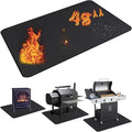 UBeesize Thickened 48x36 inches Under Grill Mat for Outdoor Grill,Double-Sided Fireproof Grill Pad for Fire Pit,Indoor Fireplace Mat Fire Pit Mat,Oil-Proof Waterproof BBQ Protector for Deck and Patio