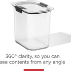 Rubbermaid Brilliance Pantry Airtight Food Storage Container, BPA-Free 7.8 Cup, Ideal for Brown Sugar - Efficient, Leak-Proof and Dishwasher-safe