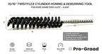 TwistFlex 15/16" 240SC Cylinder Hone, 0.9375” (23.8mm) Flexible Cylinder Honing & Deburring Tool for Hole Diameters 0.875"- 0.938“, 240 Grit Silicon Carbide, Pack of 1