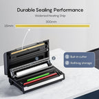 FRESKO Automatic Vacuum Sealer, Powerful Food Vacuum Sealer Machine, Auto Dry-Wet Detection, Bag Cutter, 2 Rolls Bags, Effortless Operation, Starter Kit