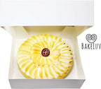 BAKELUV Pie Boxes for 9 Inch Pie | White, 25 Pack | 9x9x2.5 Bakery Box with Window, 9x9 Cookie Box, 9 Inch Pastry Boxes with Window Bulk, Cake Boxes, Auto Pop Up