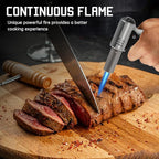 Butane Torch, Butane Refillable Kitchen Cooking Torch, Torch Lighter with Safety Lock And Adjustable Flame For BBQ, Baking, Brulee Creme, Crafts and Soldering(Butane Gas Not Included)