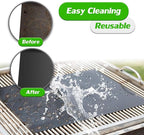 Renook Set of 12 Grill Mats for Outdoor Grill, BBQ Grilling Mat for Gas Grill, Non-Stick Cooking Sheets, Oven Liners, 15.75 X 13 Inch