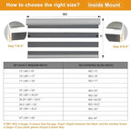 Persilux Cordless Zebra Blinds for Windows Free-Stop Roller Windows Shades (72" W X 72" H, Grey) Dual Layer Light Control for Day and Night, Light Filtering Sheer Shades for Home