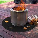 38" Round Fire Pit Mat for Solo Stove Bonfire/Under Grill Mat for Outdoor Grill Fireproof Waterproof Oil-Proof, 4 Layers Fireproof Mat Fireplace Mats BBQ Solo Stove Mats for Deck Patio Grass Smoker