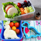 Sandwich Cutters Set 24 for Kids, Holiday Heart Shaped Cookie Cutters Vegetable Fruit Cutter Shape for Boys & Girls with Micky Mouse, Dinosaur, Star, Gingerbread Man Shapes-Food Grade Stainless Steel