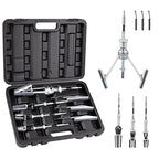 7PCS Engine Cylinder Hone Tool Set with Box, Adjustable Engine Cylinder Hone Tool Kit from Sizes 3/4" to 7" Cylinders, Engine Cylinder Grinding and Polishing Tools with 1-⅛", 3" and 4" Honing Stones