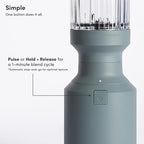 The Beast Mini Blender | Mini Countertop Kitchen Blender | Blend Smoothies and Shakes, Dressings, Sauces, Dips | Straw Cap and Straws Included | 600W (Mist)