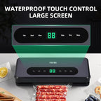 Vacuum Sealer For Food20 Pre-Cut Bags 118-inch Roll Bag, LED Digital Display with Inner Compartment, 4-in-1 Multi-Function Food Sealer with External Compact, Dark Gray.YLUZS