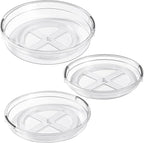 LAMU 3 Pack Lazy Susan Organizer Turntable for Cabinet, Pantry Organizers and Storage, Rotating Condiment Organizer for Kitchen, Table Top, Fridge, Countertop, Spice Organization, 9.25'' 10.6'' 12''