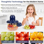 Automatic Grape Peeler Machine, Electric Garlic Peeler & Cherry Tomato Skin Remover Tool for Small Fruits, Efficient Peeling Kitchen Gadget for Home Use (Blue)