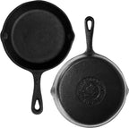 Backcountry Iron 6-1/2 Inch Round Small Pre-Seasoned Cast Iron Skillet