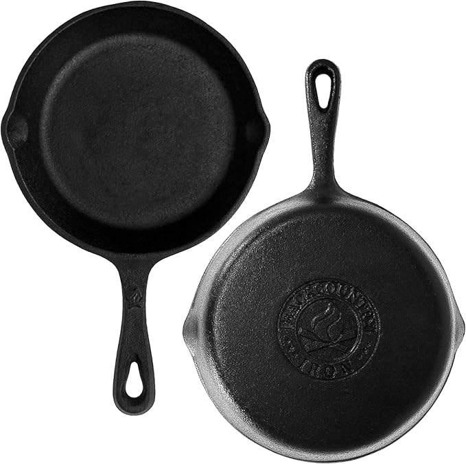 Backcountry Iron 6-1/2 Inch Round Small Pre-Seasoned Cast Iron Skillet