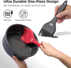 Kitchen Mama Platinum Silicone Extra Wide Pastry & Basting Brush Utensil Set – Heat Resistant, Dishwasher Safe, BBQ Grilling, Cooking, Baking, Perfect For Outdoor, and Butter, Egg Wash, Oil and Sauce