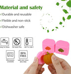 Actvty 3D Pumpkin Silicone Molds, 6 Pcs Half a Pumpkin Chocolate Candy Fondant Mold for Halloween Thanksgiving Fall Baking, Cake Decoration, Soap Candle Clay Resin Casting