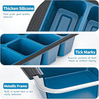 Ice Cube Tray For Freezer, 16 Large 1/2 Cub Cubes, Silicone Ice Trays For Freezer With Lid, Heavy-duty, Sturdy and Easy to Demold, Suitable for whisky, coffee, Herbs, Purees, 2-Pack