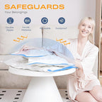 Vacuum Storage Bags for Clothing, 8 Pack Vacuum Seal Bags (4 Jumbo, 4 Large) for Clothes, Comforters, Blankets, Bedding, Space Saver Bag with Electric Pump (2025 Upgrade)