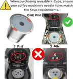 Reusable k Cup Coffee Filters,Universal stainless steel Refillable k Cups Filter Use for Keurig 2.0 and 1.0 Coffee Makers-brewers (6pack)