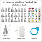 237 Pcs Cake Decorating Kit with Aluminium Alloy Rotating Cake Turntable,Cake Leveler,24 Numbered Icing Tips,2 Coupler,2 Spatulas,3 Comb Scrapers,100 Disposable Pastry Bags
