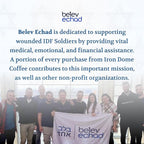 Iron Dome Coffee – Jerusalem Sunrise Whole Bean Coffee, Medium Roast – Fresh Roasted Coffee Beans – Smooth Balanced Flavor – 12oz Bag - Inspired by the Warmth and Heritage of Jerusalem