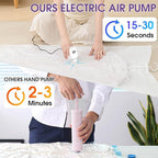 SZO 16 Pack Vacuum Storage Bags With Electric Air Pump,(4 Jumbo/4 Large/4 Medium/4 Small) Vacuum Seal Bags For Clothing Travel, Space Saver bags For Luggage, Blankets,Bedding,Moving Bags