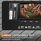 65x39 inches Large Under Grill Mats for Blackstone, Double-Sided Fireproof Outdoor Grill Protective Mat, Oilproof Waterproof BBQ Fire Pit Fireplace Mat