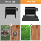 kanhiro 59x39 inches Under Grill Mat for Outdoor Grill, Indoor Fireplace/Fire Pit Mat, Double-Sided Fireproof Grill Pad, Oil-Proof Waterproof BBQ Protector for Decks and Patios