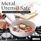 THE ROCK SOHO 9.5-Inch Ceramic Non Stick Frying Pan – Nothing Sticks, Never Warps, Lasts Longer, Non Toxic Skillet with Heat-Resistant Handle, PTFE PFOA & PFAS Free, Oven & Dishwasher Safe, Cream