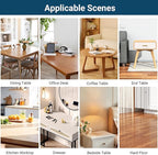 Clear Table Cover Protector Rectangle 16x16 Inch, 1.5mm Transparent Plastic Table Protector Waterproof, Anti-Scratch Clear Desk Mat for Office Desktop Dresser Dining Table, FDA Compliant