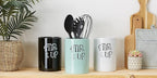 DII Kitchen Accessories Retro Collection, Ceramics, Utensil Holder, Black