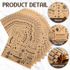 600 Pcs 12 x 12 Inch Deli Wax Paper Sheets Grease Resistant Tray Basket Liners Newsprint Paper Water and Grease Proof Sandwich Wrapping Square Hot Dog Wrappers for Food Baking (Brown)