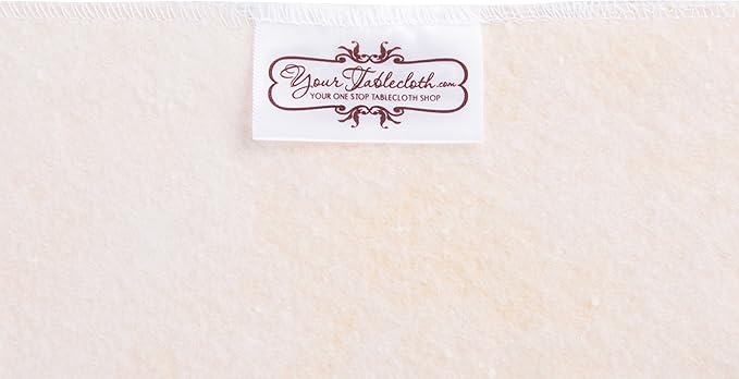 Yourtablecloth Heavy Duty Vinyl Rectangle or Square Tablecloth – 6 Gauge Heavy Duty Tablecloth – Flannel Backed – Wipeable Tablecloth with Vivid Colors & Many Sizes 52 x 120 White