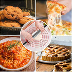SHIKORI Rolling Pin,Adjustable Rolling Pin with Thickness Rings, Stainless Steel Dough Roller Baking Supplies for Pizza Pastry Fondant Pie Pasta-11 inch