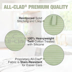 All-Clad Premium Pot Holder & Hot Pad: Heat Resistant to 500 Degrees - 100% Cotton, 10"x6.25" Hot Pad for Kitchen and Barbeque, (1-Pack), Fennel