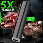 Vacuum Sealer, Portable handheld Vacuum Sealer + 30 Reusable Vacuum Bags, Portable Food Sealer, With LED pressure display, 2-Speed Pressure Control (60/80 Kpa)